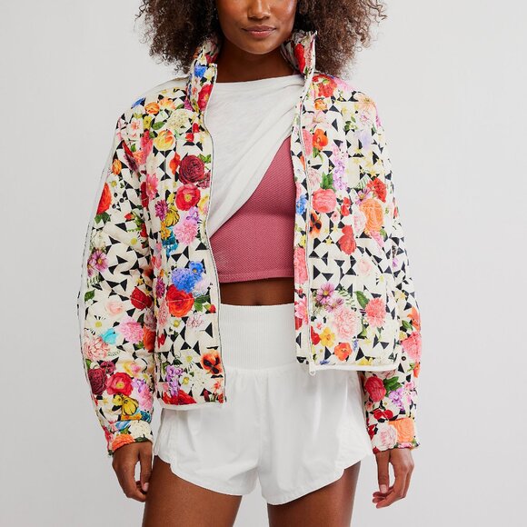 🆕 FP MOVEMENT Pippa Printed Packable Puffer Jacket / Trippy Floral - Picture 8 of 13